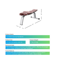 Dumbbell Exercise Flat Bench - SXZFITNESS