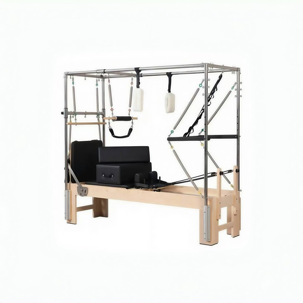 Pilates Reformer with Footbar & Trapeze Combination & Mat - SXZFITNESS
