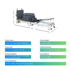 Foldable Pilates Reformer - SXZFITNESS