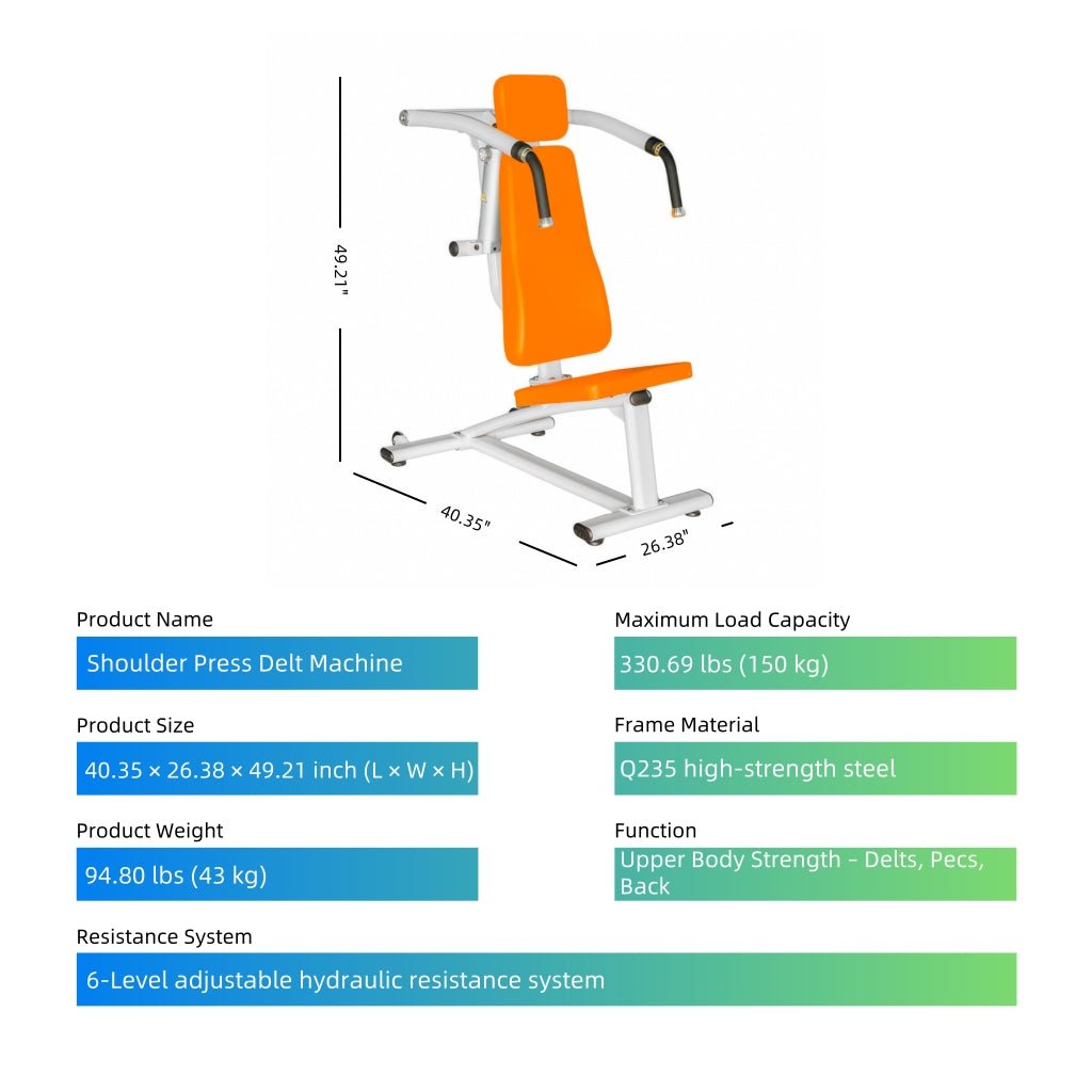 Shoulder Press Delt Machine - SXZFITNESS